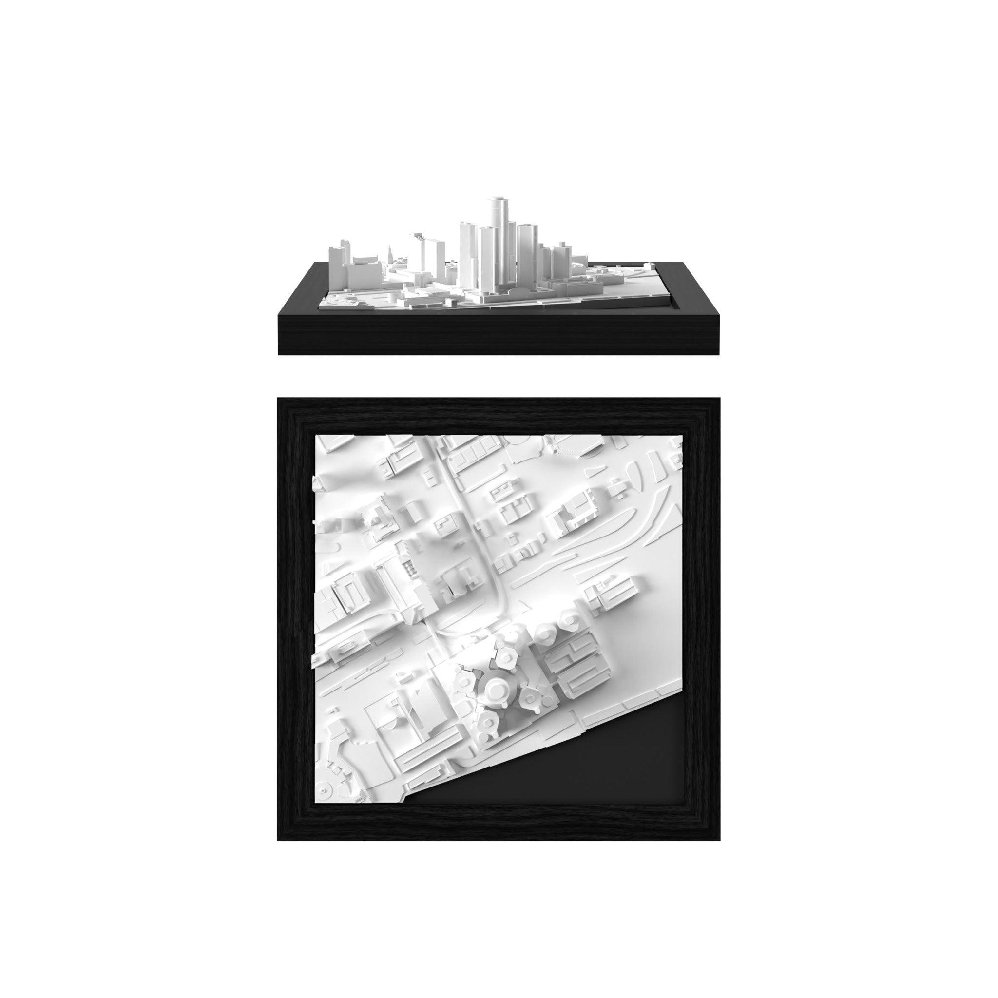 Detroit 3D City Model America, Cube - CITYFRAMES