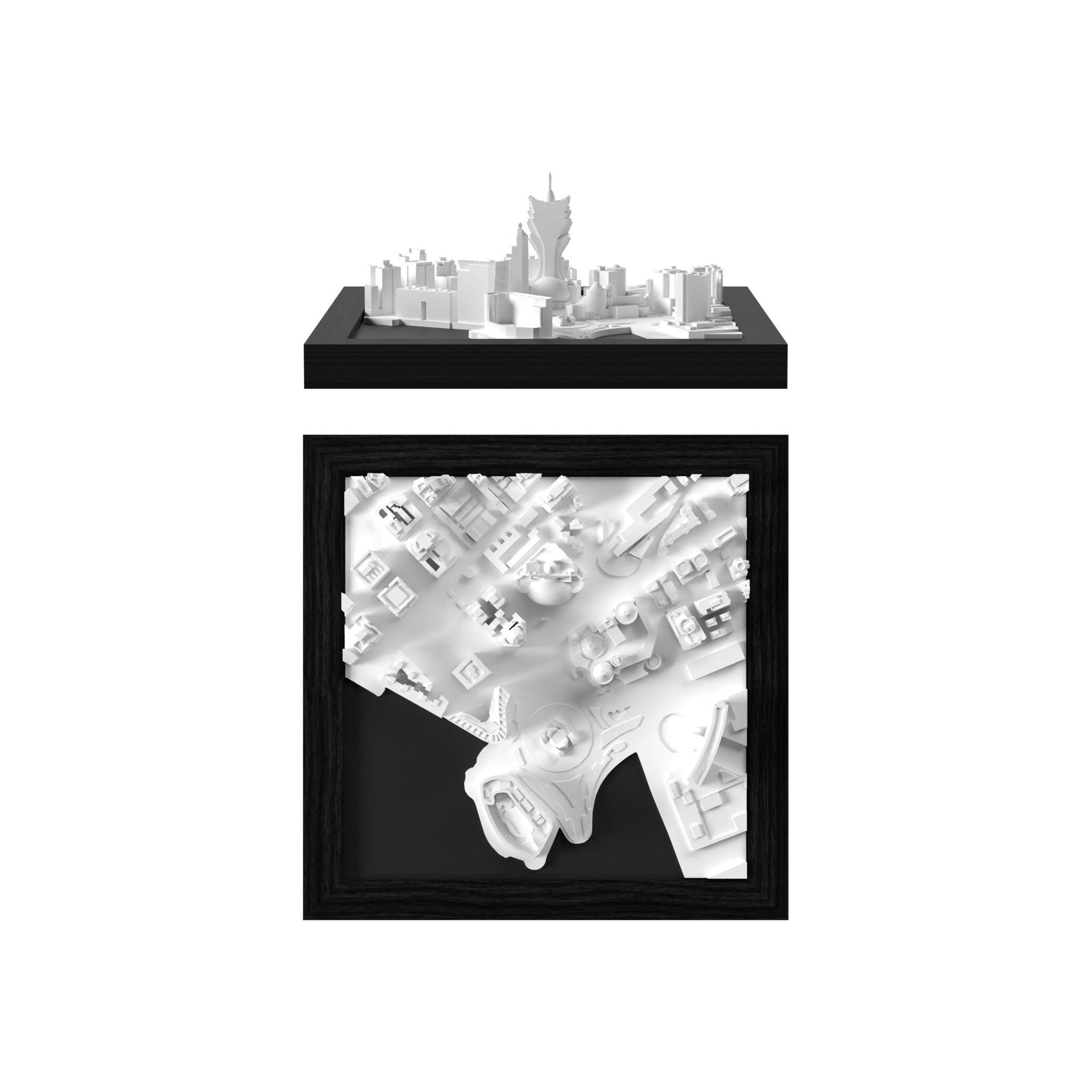 Macao 3D City Model Asia, Cube - CITYFRAMES